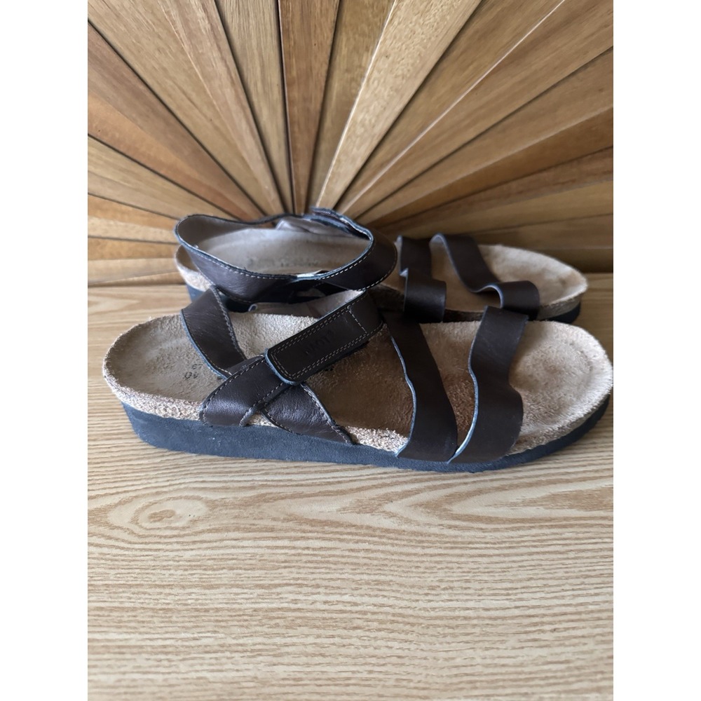 Naot Kayla Sandals Copper Bronze Made In Israel Size 40 W 9 Strappy Ankle Strap - Picture 4 of 6